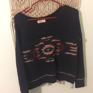 tribal print sweater